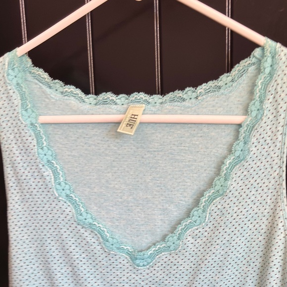 Baby blue polka dot nightie - Picture 3 of 3